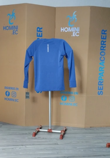 Posterior Buzo Azul Hombre